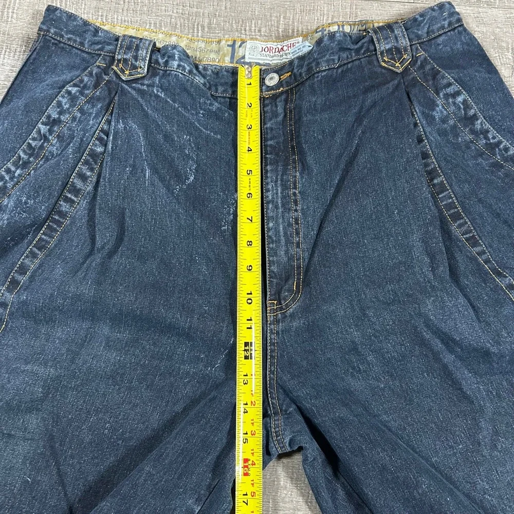 Vintage Jordache Cargo‎ Denim Jeans 44x36 Made in Singapore Utility 90s Relaxed